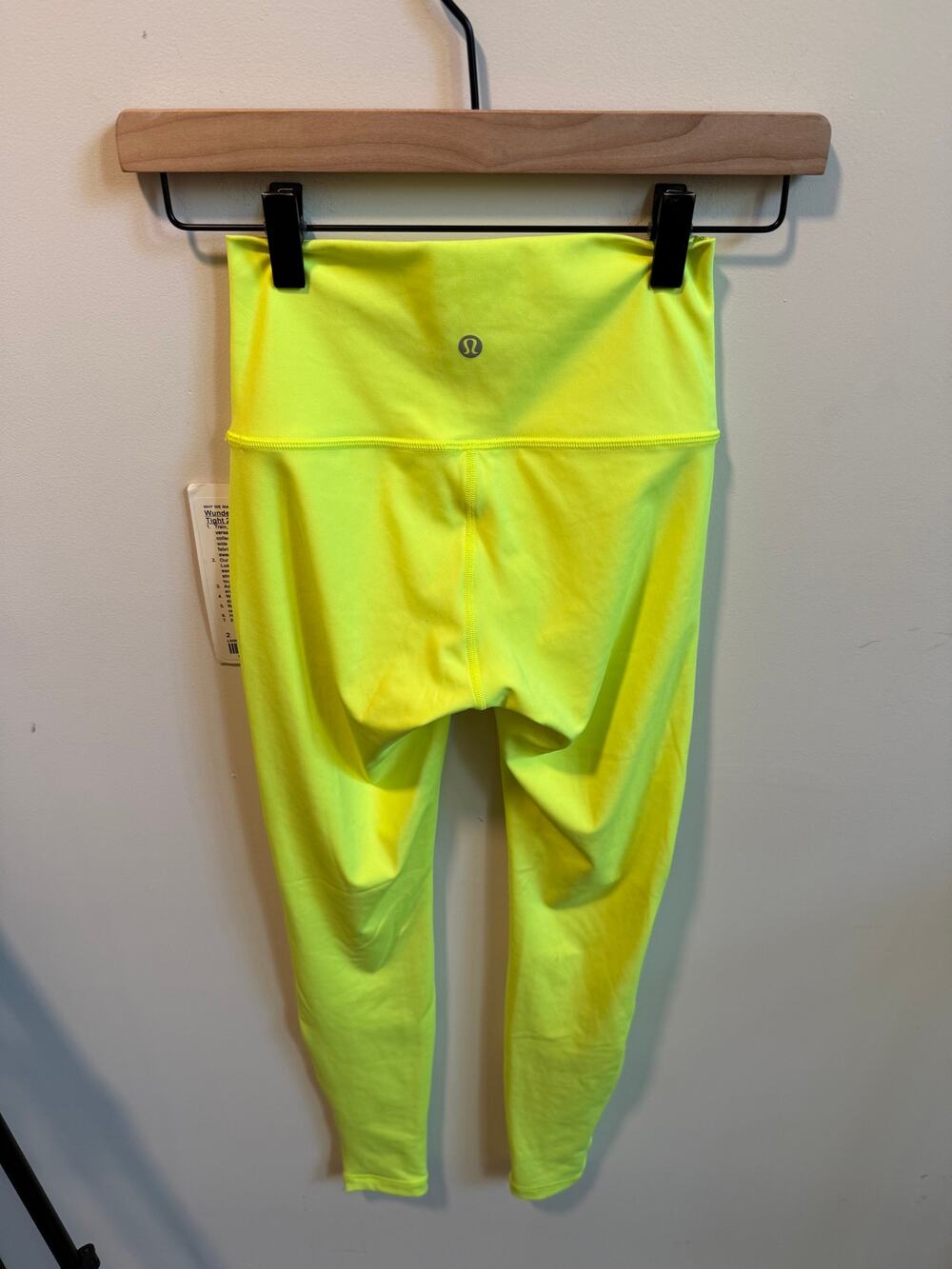Lululemon Wunder Under High‑Rise Tight 28” Size 2 Yellow NWT
